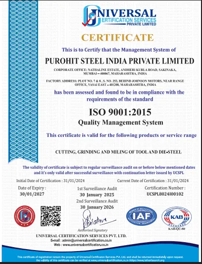 ISO Certificate